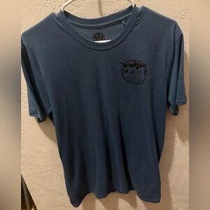Maui and Sons Deep Blue Short Sleeve Tee Mens Size Medium